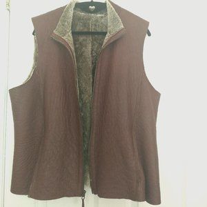Shearling leather vest/jacket